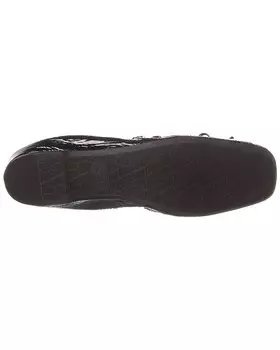 Плоские лакированные туфли Valentino VLogo Signature, черный