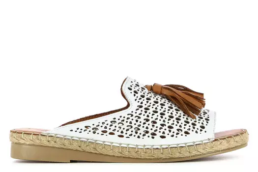 Плоские сабо с бахромой Camila'S, белый