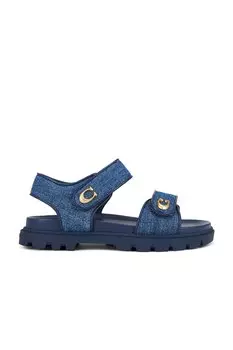 Плоские сандалии Brynn от Coach, deep blue