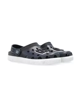 Плоские шлепанцы Dolce & Gabbana Kids, синий