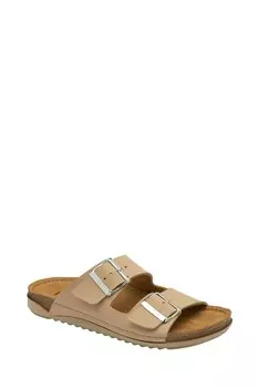 Плоские шлепанцы Lotus, бежевый