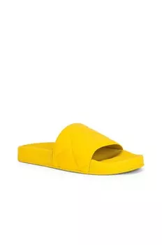 Плоские шлепанцы Slider Bottega Veneta, цвет Buttercup
