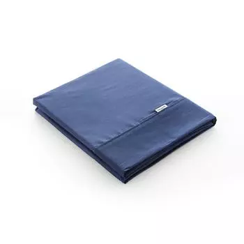 Плоский лист 100% хлопок, перкаль 200 нитей, однотонный Pure Guy Laroche, темно-синий