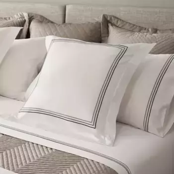 Плоский лист из египетского хлопка Bassols Autograph плотностью 400 нитей, серый