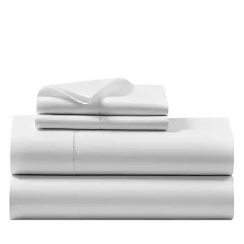 Плоский лист из органического сатина, королева Ralph Lauren, цвет White