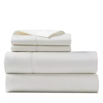 Плоский лист из органического сатина, королева Ralph Lauren, цвет White