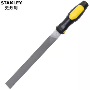 Плоский напильник Stanley, напильник для слесаря, плоский напильник, стальной напильник, шлифовальный железный инструмент, мелкий зуб, 12 дюймов, 22-351-28