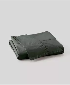 Плоский простынь из хлопкового прохладно-воздушного перкаля — King Pact, серый