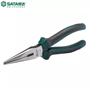 Плоскогубцы для инструментов Shida, плоскогубцы с игольчатыми носами, многофункциональные плоскогубцы, плоскогубцы с игольчатыми носами, удлиненные плоскогубцы с игольчатыми носами, 8 дюймов, 70102A SATA