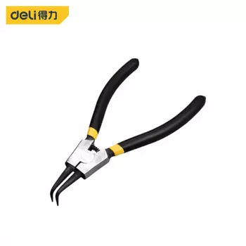 Плоскогубцы для внешних изогнутых стопорных колец deli 9 дюймов