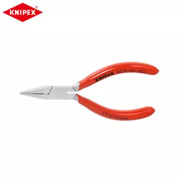 Плоскогубцы Kenipex с вогнутыми плоскогубцами, 125 мм, зажимы с хромированной пластиковой ручкой, прецизионные механические монтажные клещи 37 23 125 Knipex