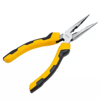 Плоскогубцы с игольчатыми концами Deli, зажимные плоскогубцы, болторез с резиновым покрытием из ПВХ, 8 дюймов, DL2108