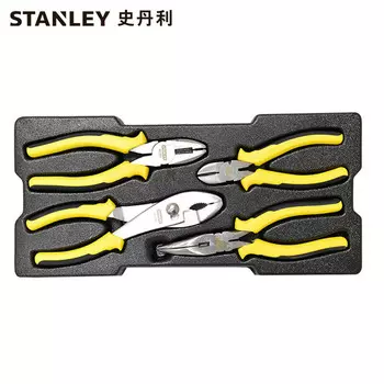 Плоскогубцы STANLEY, набор инструментов из 4 предметов, тиски, плоскогубцы с игольчатыми концами, диагональные плоскогубцы STMT74179-8-23