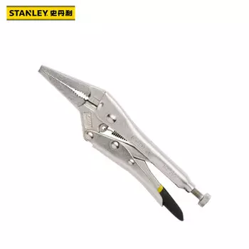 Плоскогубцы Stanley Плоскогубцы с изогнутыми зубьями, Прямые зубья, Плоские, Круглые зажимы для рта, Резиновая ручка, Плоскогубцы с острыми лезвиями 84-396-23