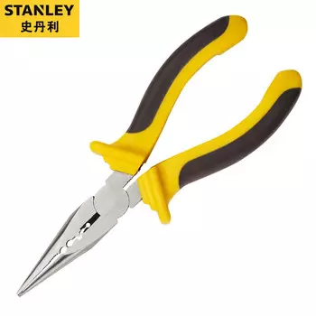 Плоскогубцы STANLEY Плоскогубцы с острыми носами для тяжелых условий эксплуатации, 6 дюймов 84-484-1-22 Плоскогубцы с острыми носами Плоскогубцы с длинными носами