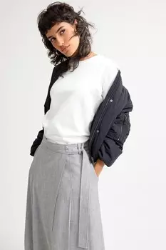 Плотная футболка с длинными рукавами Next, белый