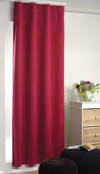 Плотная штора Arsvita с рюшовой лентой, красный