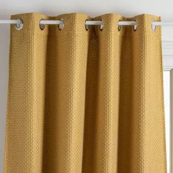 Плотная штора «Дольче» бархат - с люверсами - темно-серый 140 260 см - Atmosphera crateur d'intrieur Atmosphera Crateur d'intrieur, охра