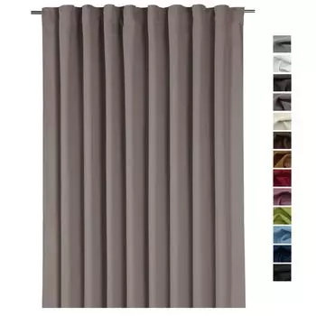 Плотная штора heimtexland XXL, термоштора, многофункциональная лента, декоративная штора 245x275 см, перегородка, декоративная штора, непрозрачная, затемняющая, изолирующая, тип 139, грязевая, коричневый