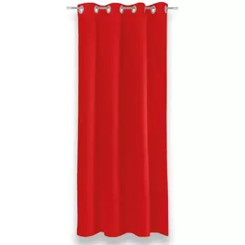 Плотная штора «Лунный свет» с люверсами, размер: 270х245см, цвет: чёрный. Bestlivings, красный