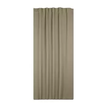 Плотная штора серо-коричневая светлая плотная штора на люверсах непрозрачная штора 135х245 см Haus und Deko, серо-коричневый