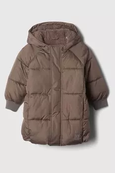 Плотная стеганая куртка парка (6 мес 5 лет) Gap, коричневый