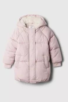 Плотная стеганая куртка Primaloft с подкладкой из шерпы (6 мес 5 лет) Gap, розовый