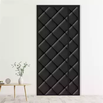 Плотная теплозащитная штора на дверь DQQ, черный