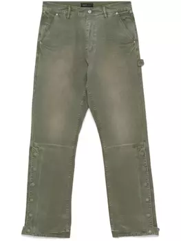 Плотницкие брюки на кнопках Purple Brand, зеленый