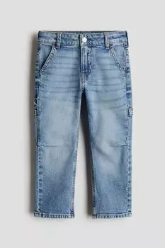 Плотницкие джинсы свободного кроя H&M, синий