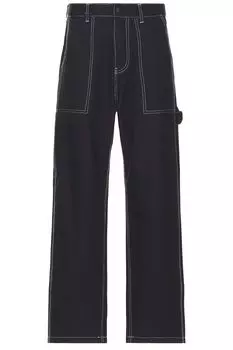 Плотницкие холщовые брюки Rhythm, индиго