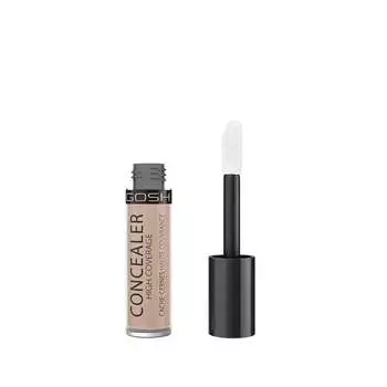 Плотно покрывающий консилер с аппликатором, 004 Natural 5,5 мл Gosh, Concealer High Coverage