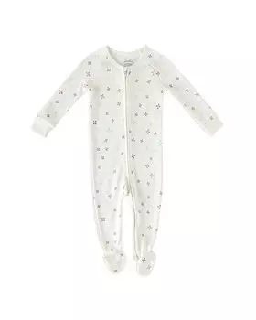 Плотно прилегающая пижама из хлопка с принтом унисекс — для малышей Pehr, цвет White