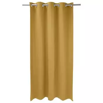 Плотные шторы 245 x 140 см, петлевые песочные шторы, непрозрачные плотные тепловые шторы, плотные шторы, тепловые шторы, плотные шторы HAC24, охра