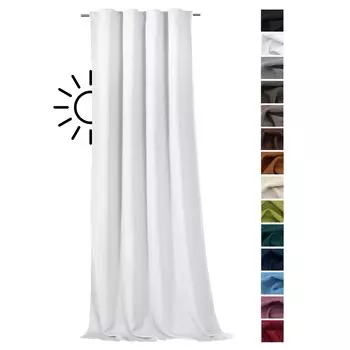Плотные шторы heimtexland , термошторы, многофункциональные ленточные, декоративные шторы, непрозрачные затемняющие изолирующие декоративные шторы, тип 139, серые, белые