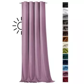 Плотные шторы heimtexland , термошторы, многофункциональные ленточные, декоративные шторы, непрозрачные затемняющие изолирующие декоративные шторы, тип 139 лиловые, фиолетовый