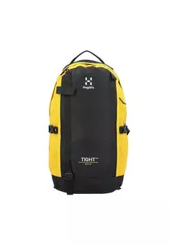 Плотный средний рюкзак 50 см Haglfs, цвет True Black Pumpkin Yellow