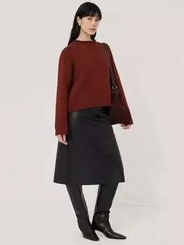 Плотный текстурированный джемпер Jigsaw, красный