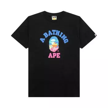 Пляжная футболка BAPE Sunset, черная