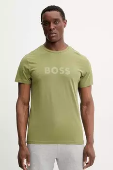 Пляжная футболка Boss, зеленый