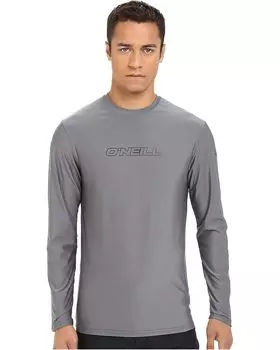 Пляжная футболка O'Neill Basic Skins L/S Rash Tee, цвет Smoke