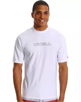 Пляжная футболка O'Neill Basic Skins Rash Tee, белый