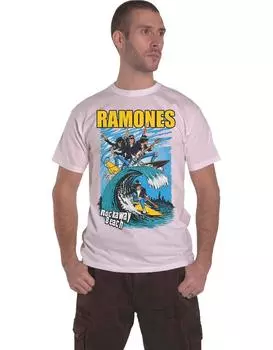 Пляжная футболка Rockaway Ramones, белый