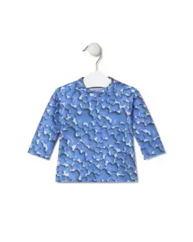 Пляжная футболка с медвежьим принтом Tous, синий