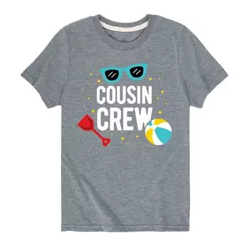 Пляжная футболка с рисунком Cousin Crew для мальчиков 8–20 лет Licensed Character, серый