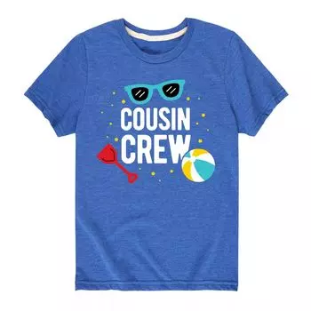 Пляжная футболка с рисунком Cousin Crew для мальчиков 8–20 лет Licensed Character, синий