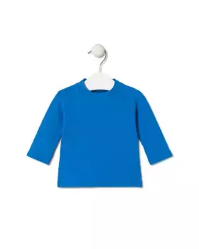 Пляжная футболка с жаккардовым логотипом Tous, синий