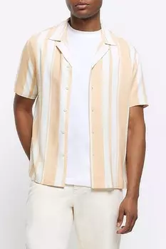 Пляжная полосатая рубашка River Island, розовый