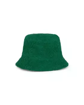 Пляжная шапка из жаккардовой хлопковой махры с логотипом TOUS, зеленый