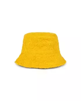 Пляжная шапка из жаккардовой хлопковой махры с логотипом TOUS, жёлтый